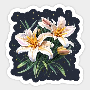 Blooming lillies Sticker